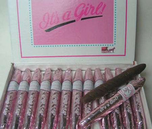 It's a Girl Chocolate Cigars - Box of 24 Pink Cigars It's a Girl Chocolate Cigars - Box of 24 Pink Cigars