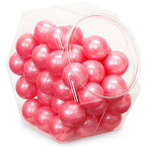 Pink Gum Balls Shimmer Bright Pink - 1 LB