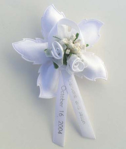 5 Almond holder Favor w/Flower Bouquet 5 Almond holder Favor w/Flower Bouquet