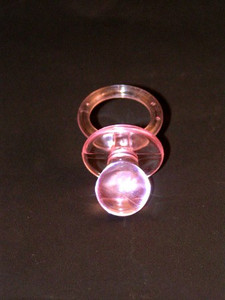 Elegant Clear-Colored Pacifier - Pink Elegant Clear-Colored Pacifier - Pink