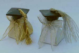 Decorated Pyramid Chocolate w/ Graduation Cap & Tassel
