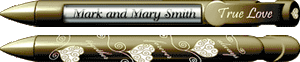 Gold & White True Love Pen Gold & White True Love Pen