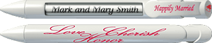 Love-Honor-Cherish (Red Script) Pen Love-Honor-Cherish (Red Script) Pen