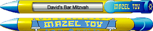 Mazel Tov on yellow Pen Mazel Tov on yellow Pen
