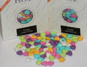Superior Chocolate French Mini Hearts Dragées - 1 LB Superior Chocolate French Mini Hearts Dragées - 1 LB