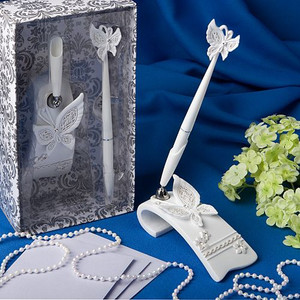 Butterfly design Wedding Pen Set Butterfly design Wedding Pen Set