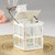 Vintage White Distress Lantern  - 5 inches Wedding favors