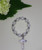 Pearl and Silver Finger Rosary with Crucifix