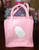 Unique Pink Felt Party Totes - Baby Girl Gift Bag with Baby Bottle