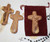 Olive wood Comfort Holding Cross with Velvet Bag - Imported from Bethlehem