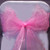 "Splash Of Color" Organza Chair Bow/Sash Pink - Set of 10