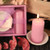 "Lavender Pillar" Votive Candle With Tray
