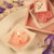 "Lovely Little Roses" Pink Rose Candles With Tray