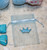 Organza Bag with Prince or Princess Crown Charm - Blue or Pink