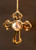 Gold Plated Cross Ornament w/ Austrian Crystal