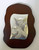 Large Argento Guardian Angel Oval Icon on Cherry Wood - Imported from Italy