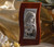 Italian Silver Mother And Child Icon On A Wavy Wood Stand