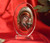 Orthodox Greek Icon Lady Mary With Colors On Oval Glass - Made In Italy