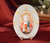 Italian Christ Pantocrator Color On A Murano Glass Stand