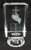 Lighted Crystal Cube Icon with 3-D Laser Engraved Praying Hands, Cross and Bible