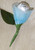 Stunning Rose Chocolate Favor with Silk Petal, Stem & Leaf