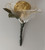 Stunning Rose Chocolate Favor with Silk Petal, Stem & Leaf