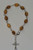Olive Wood Rosary Bracelet from the Holy Land w/ Silver Crucifix