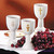 Porcelain Communion Goblet Blessing Cup, Shiny White Color 6 Inch