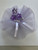 Fancy Italian Double Tulle Lavender w/5 Jordan Almonds & Flower Bouquet
