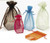 Large Organza Bag with Square Base - 6" x 9.5" Black - On Clearance