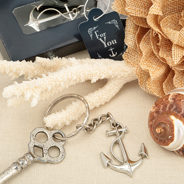 Ocean Themed Anchor Key Chain Beach Wedding Favors