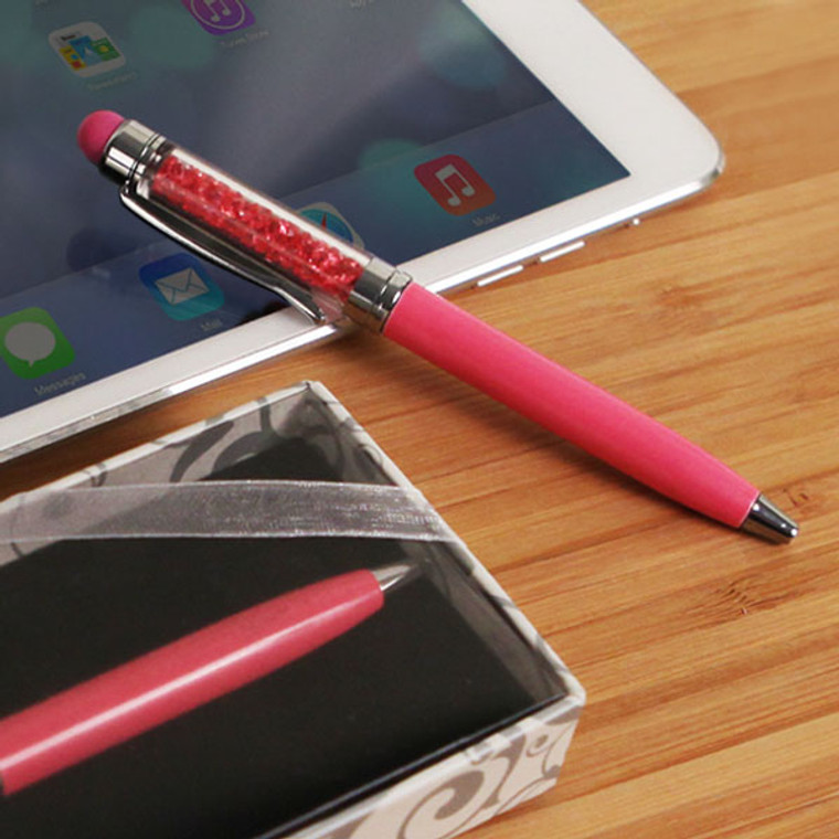 "Practical Elegance" Pen/Touch Screen Stylus Combo Pink