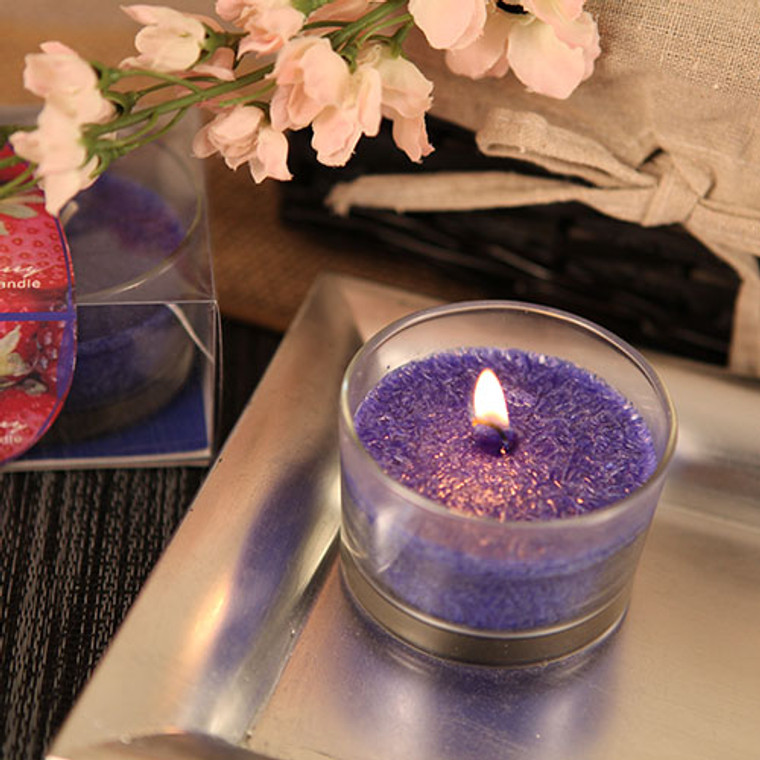 "Sweetest Aroma" Blackberry Scented Candle In Glass Holder