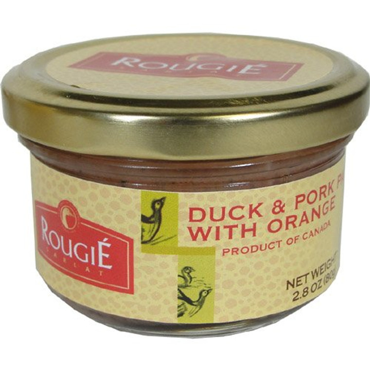 Rougie Duck and Pork PÃ¢tÃ© with Orange - 2.8 oz Jar