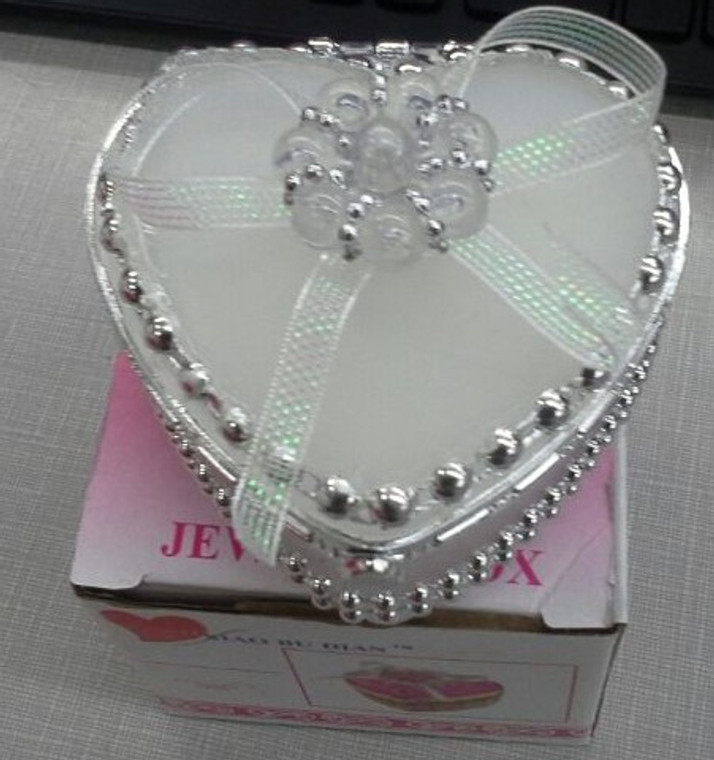 Crystal Heart Shaped Shimmering Jewel Box