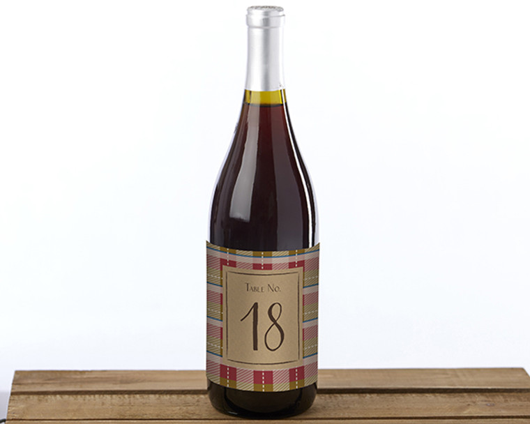 Fall Wine Label Table Numbers (1-20)