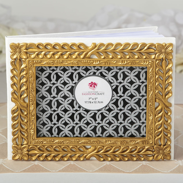 Gold Lattice Botanical Collection Guest Book