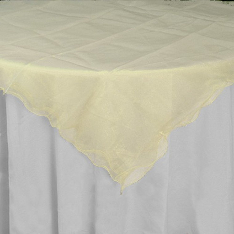 Ruffled Organza Table Cover - AVAILABLE IN MANY COLORS