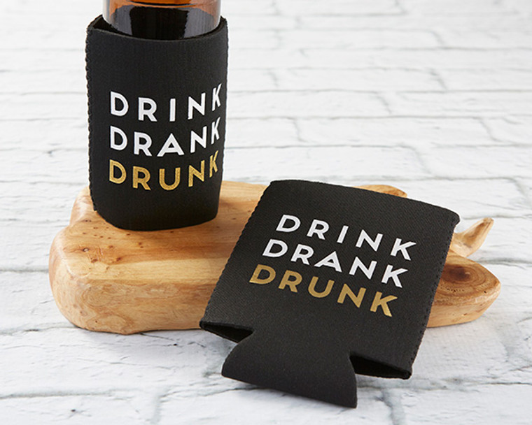 Drink Drank Drunk Insulated Drink Sleeve Set (Set of 4)