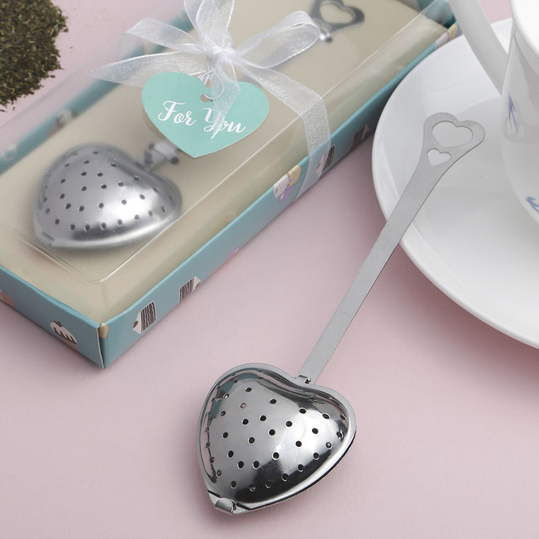 Heart Shaped Tea Infuser In A Box With Ribbon