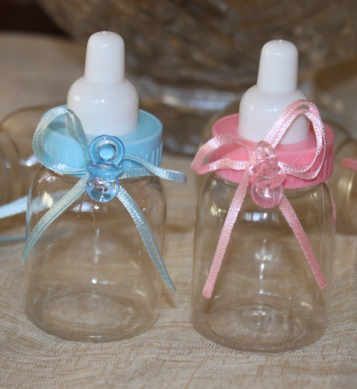 Fillable Baby Bottle - Blue or Pink