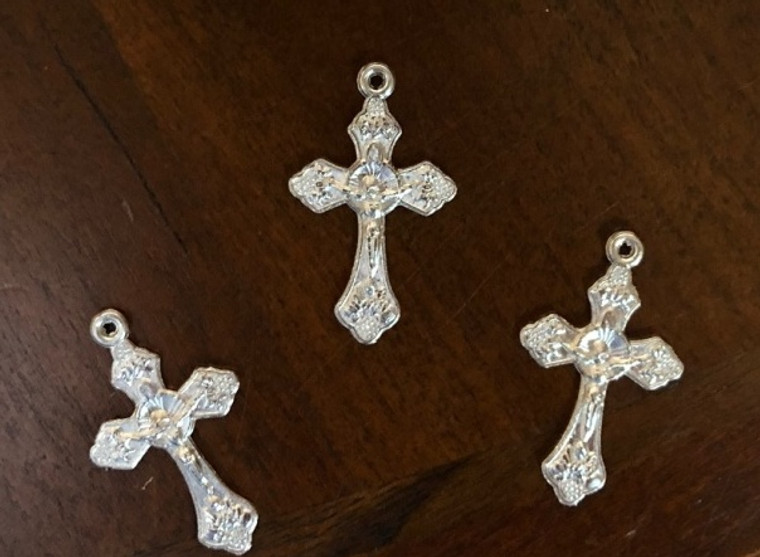 Metal Silver Charms - bag of 55 Crosses Favor Accessories