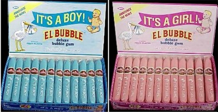 Boy-Girl Deluxe Bubble Gum Cigars Box of 36