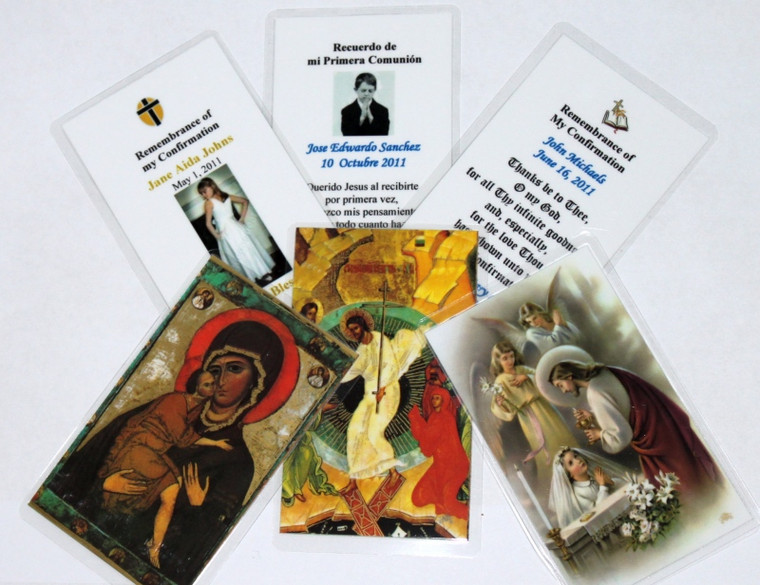 Personalized Prayer Cards for Any Occasion - Laminated