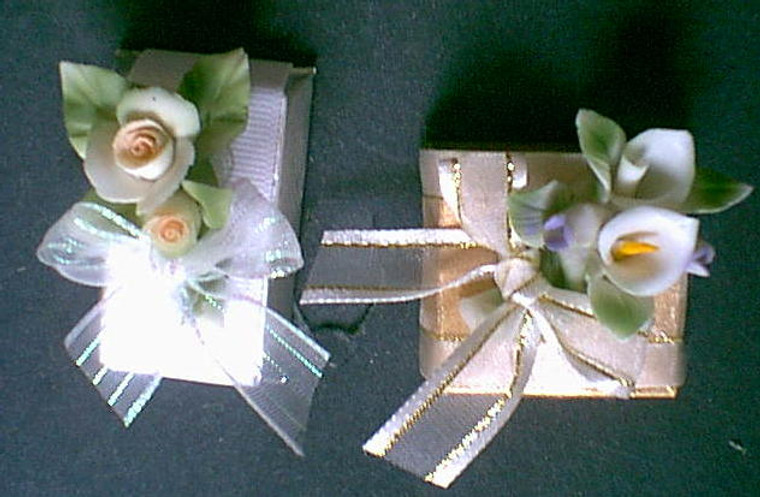 Decorated Chocolate w/Ceramic Flowers