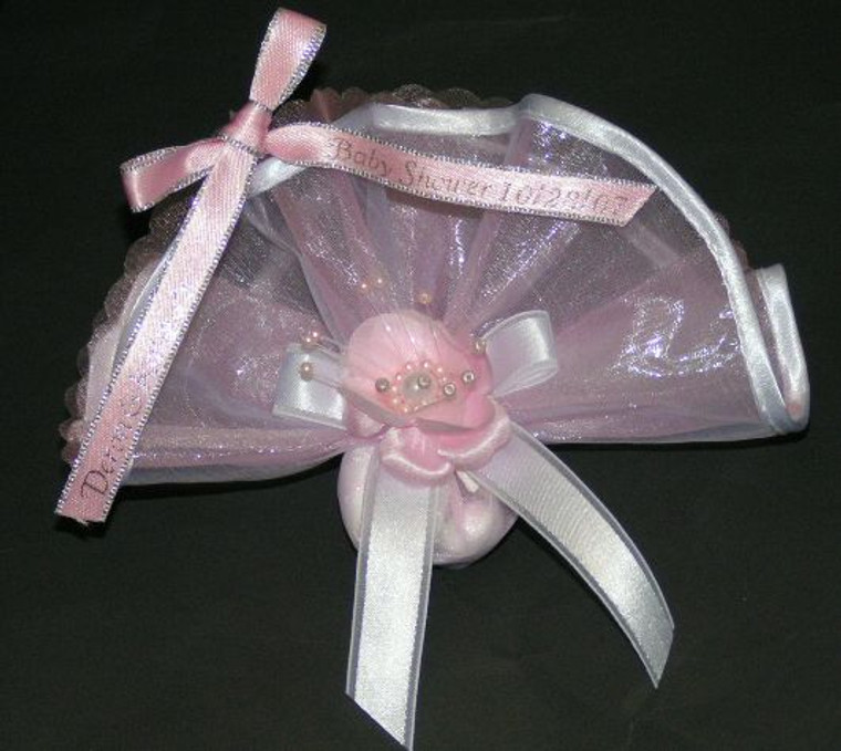 Double tulle w/ Fancy flower & ribbon - Available in many Colors