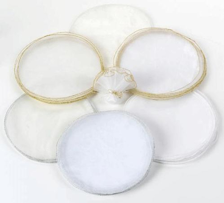 9.5 Inches Off-White Tulle Circle with Silver or Gold Edge - ON CLEARANCE -