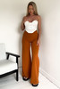 Rust High Waist Wide Leg Trouser