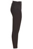 Black Premium Ribbed Jersey Slim Leg Trouser with Crossover Waistband