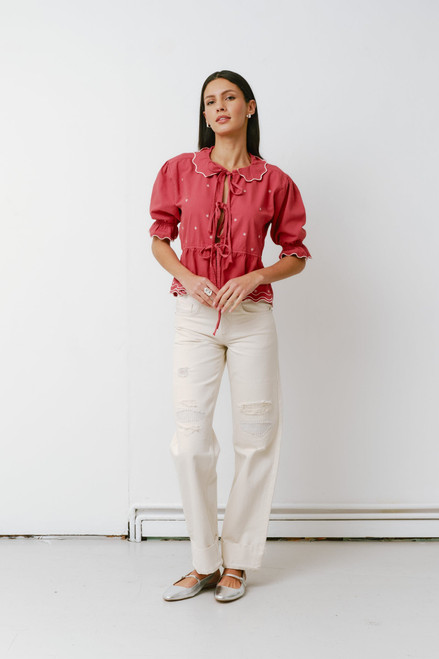 Ana Tie Blouse Ana Tie Blouse